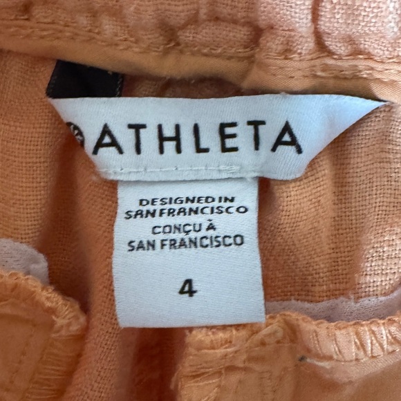 Athleta Cabo Linen Jogger, Cactus Peach, Size 4 - Picture 7 of 10